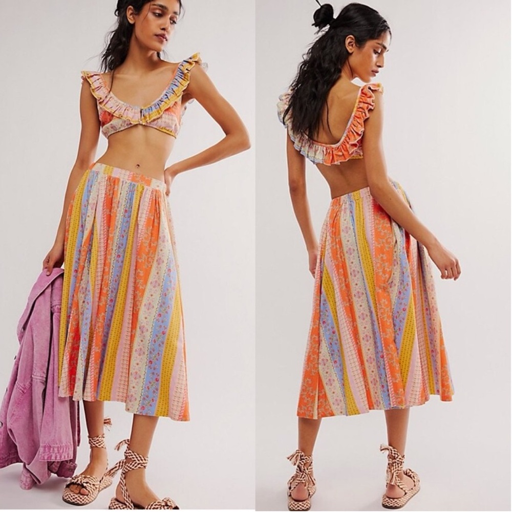 BNWOT Free People As It Was Set Size XS 🧡🩷🩵